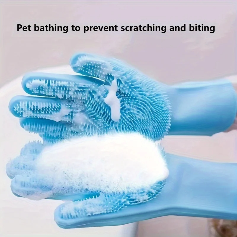 Pet Supplies Discount - Multifunctional Silicone Pet Grooming Gloves Hair