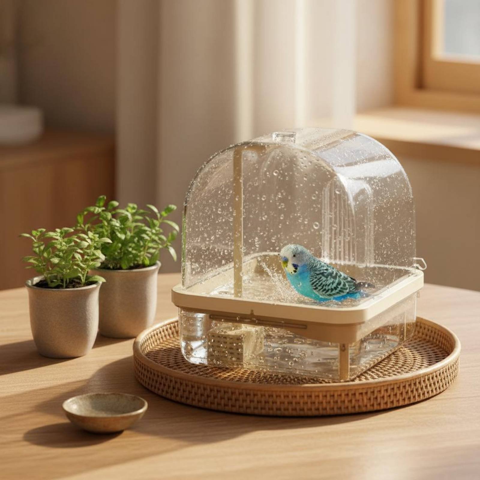 Pet Supplies Usa - Hanging Avian Shower Transparent Panoramic View