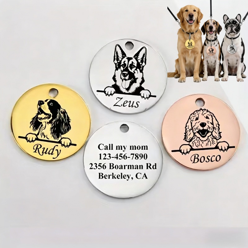 Pet Supplies Discount - Custom Pet Name Puppy Anti-lost Collars