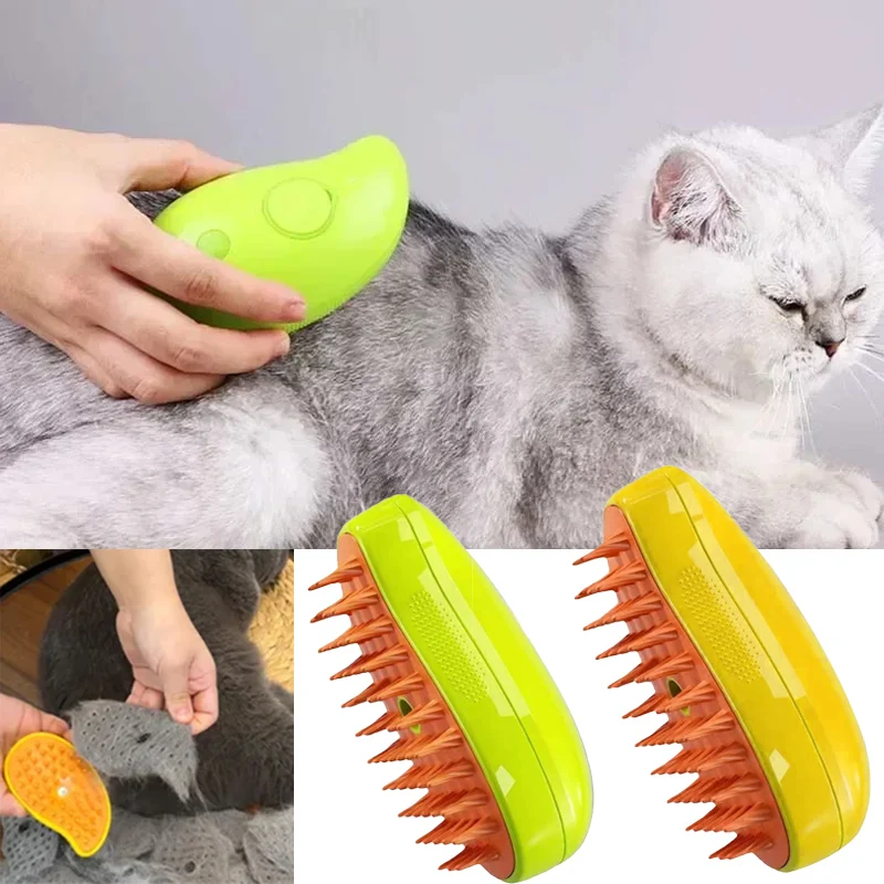 Cat Steam Brush Electric Spray - огляд і ціна Pet Supplies Grooming Hours