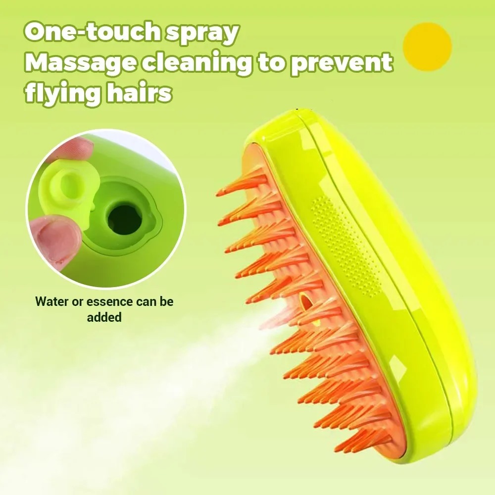 Cat Steam Brush Electric Spray - огляд і ціна Pet Supplies Grooming Hours