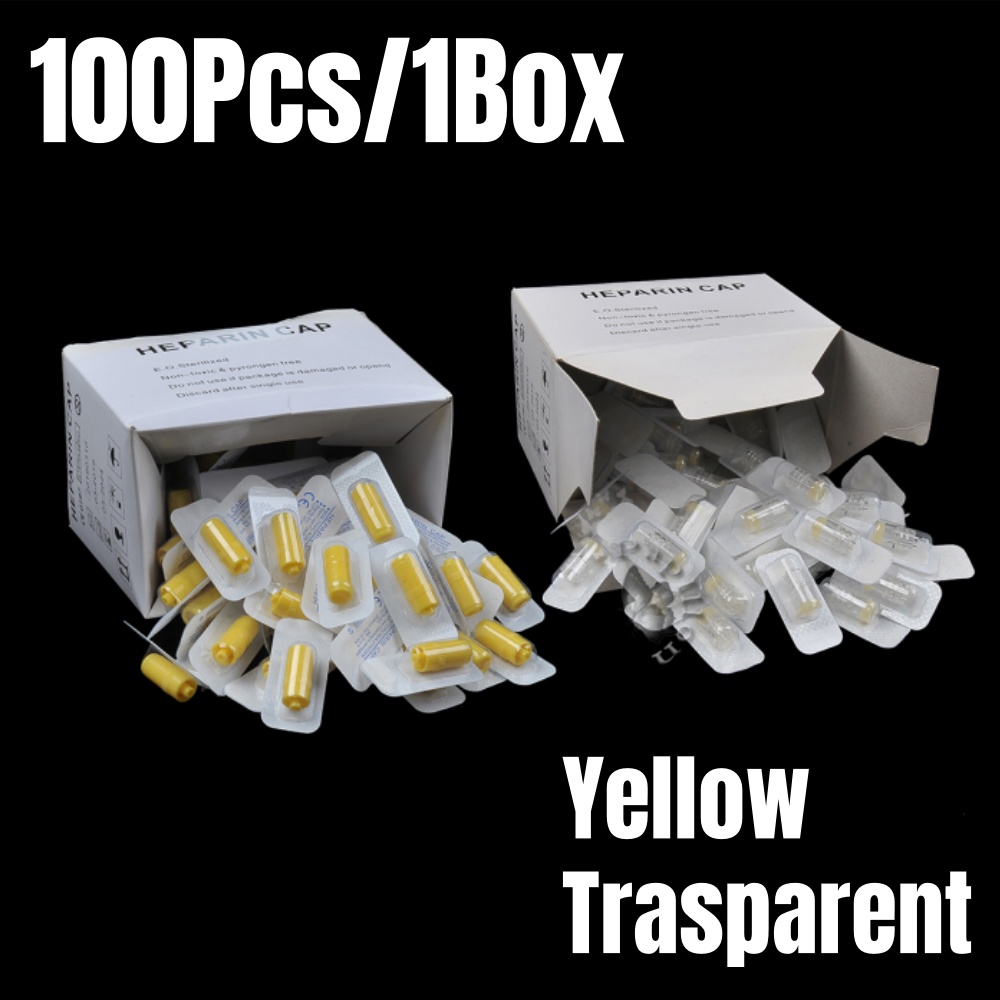 100Pcs/Box Heparin Cap IV Disp - огляд і ціна Pet Supplies Discount