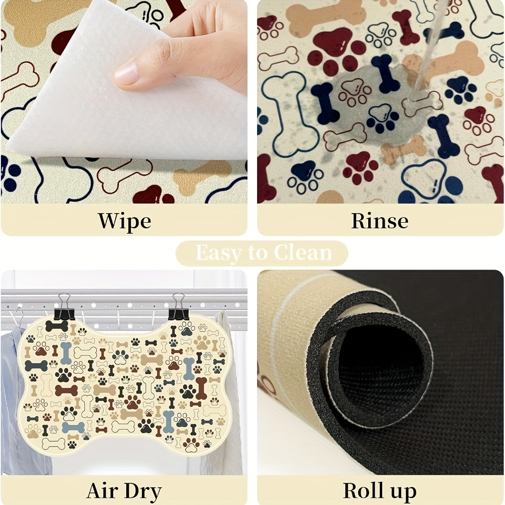 1pc Non-Slip Geometric Fishbon - огляд і ціна Dog Paw Cleaner