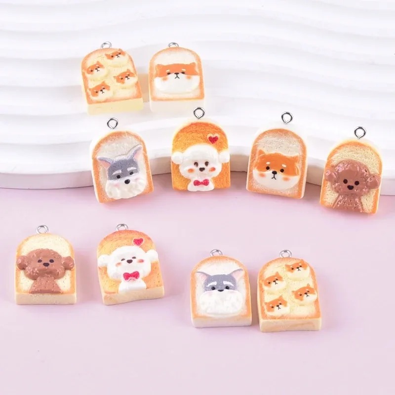 10Pcs Cute Toast Dog Resin Pen - огляд і ціна Pet Supplies Discount