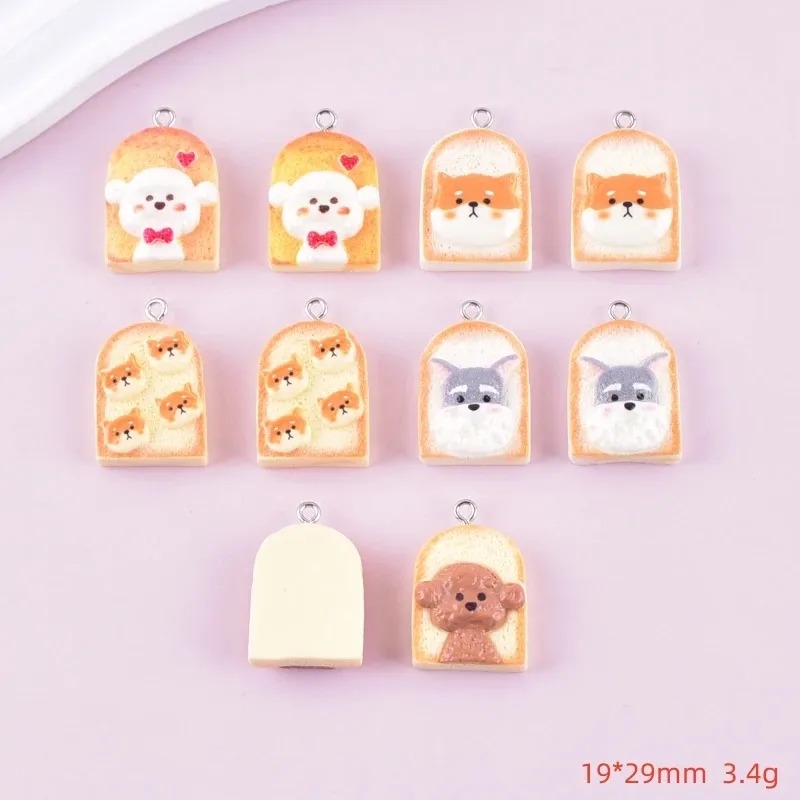 10Pcs Cute Toast Dog Resin Pen - огляд і ціна Pet Supplies Discount