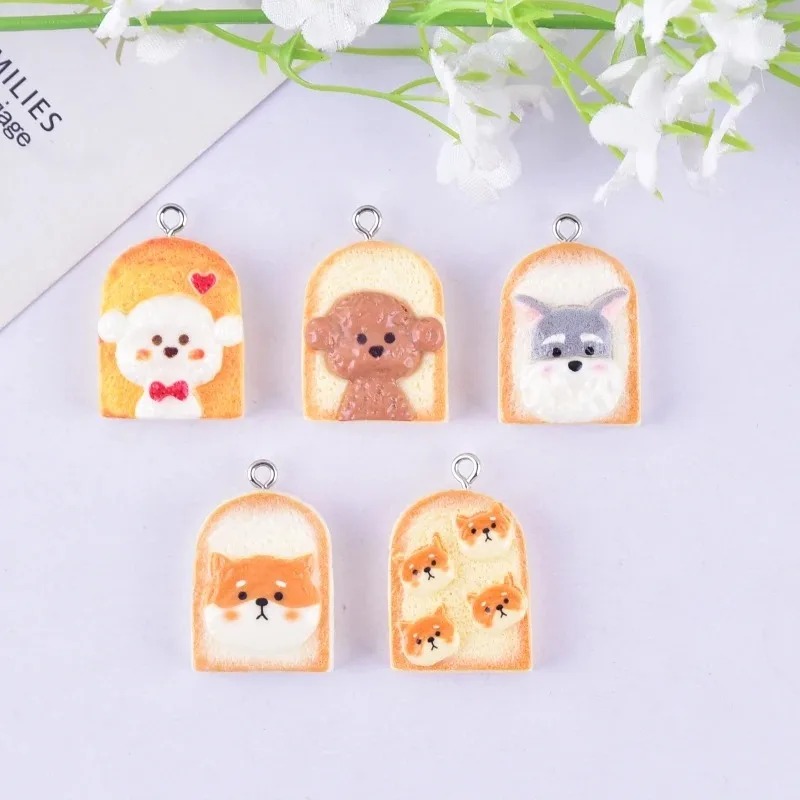 10Pcs Cute Toast Dog Resin Pen - огляд і ціна Pet Supplies Discount