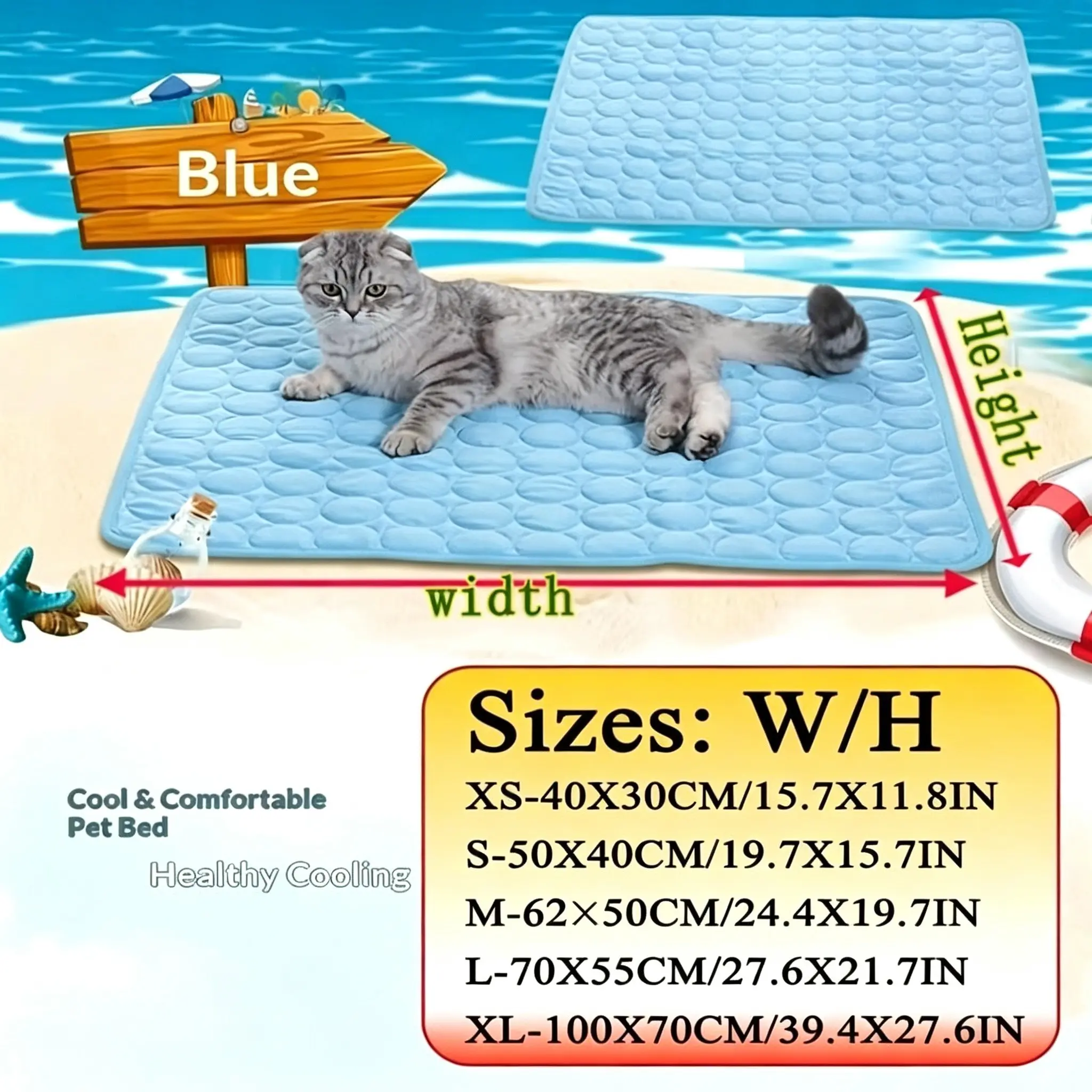 Pet Summer Ice Silk Cooling Pa - огляд і ціна Dog Cooling Mat