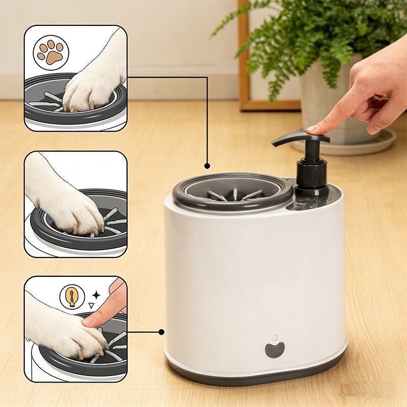Pet Automatic Foot Washing Mac - огляд і ціна Dog Paw Cleaner