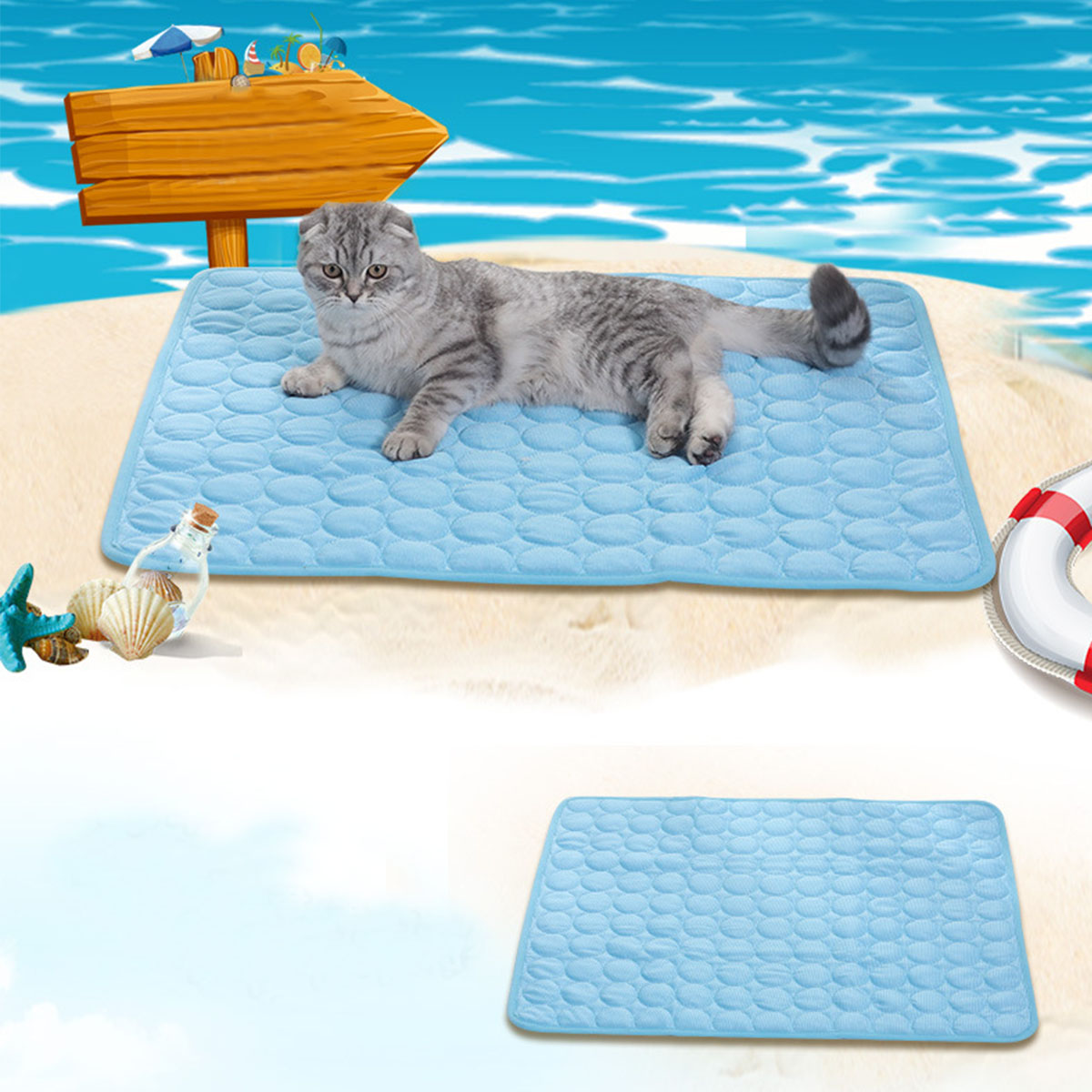 Pet Ice Mats Summer Cat Dog So - огляд і ціна Dog Cooling Mat