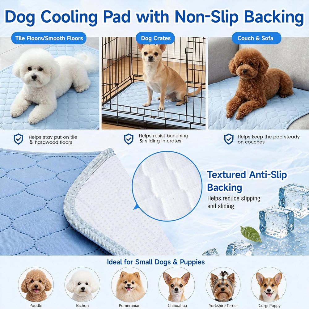 Cooling Pad for Small Dogs, Pu - огляд і ціна Dog Cooling Mat