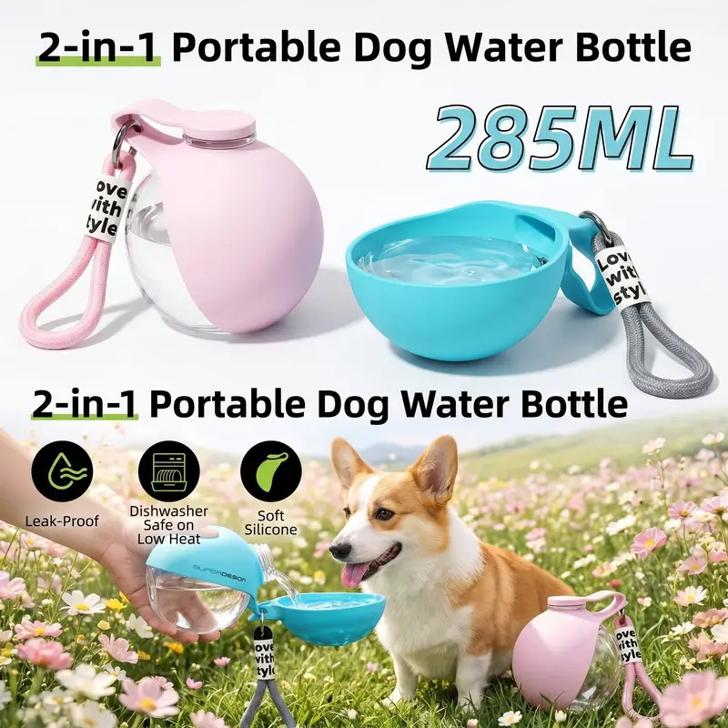 Dog Water Bottle Outdoor Trave - огляд і ціна Pet Supplies Dropshipping