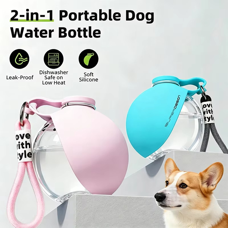 Dog Water Bottle Outdoor Trave - огляд і ціна Pet Supplies Dropshipping