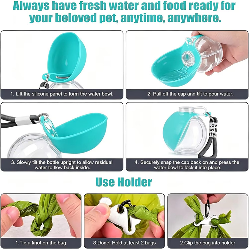 Dog Water Bottle Outdoor Trave - огляд і ціна Pet Supplies Dropshipping