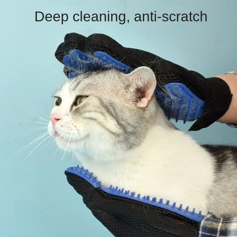 Silicone Pet Grooming Gloves C - огляд і ціна Pet Supplies Grooming Hours