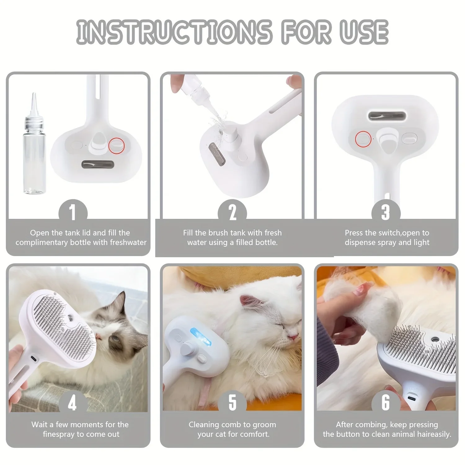 Pet Spray Hair Comb Pet Hair R - огляд і ціна Pet Supplies Dropshipping