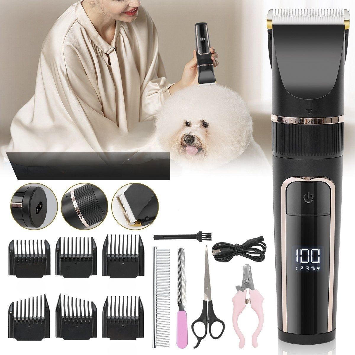 Upgraded Low Noise Cat and Dog - огляд і ціна Pet Supplies Grooming Hours